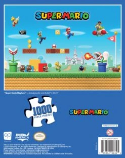 "Super Mario Mayhem" 1,000 Piece Puzzle -Game Sale Store 2023 SuperMarioMayhem 1k PZ FlatBB Retailer