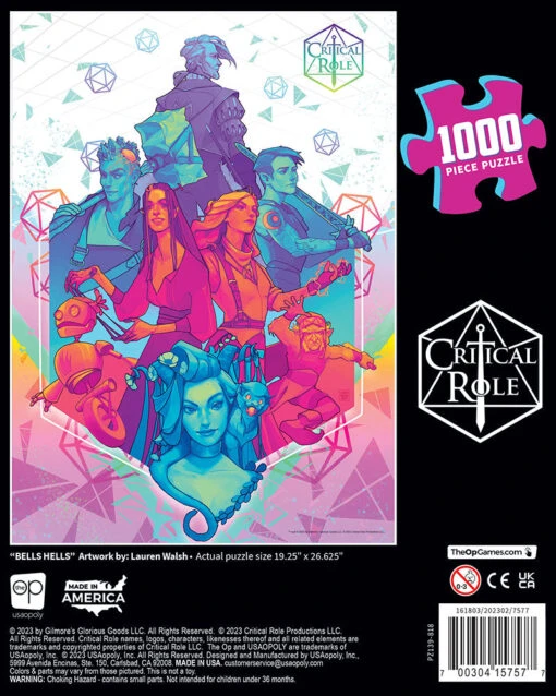 Critical Role “Bells Hells” 1000 Piece Puzzle - Image 5