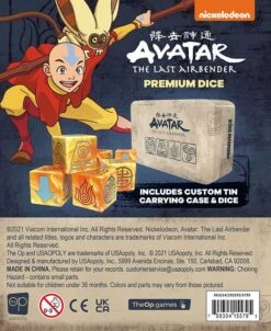 Avatar: The Last Airbender Premium Dice Set -Game Sale Store Avatar Premium Dice Pkg Flat Back