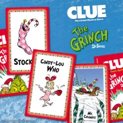 CLUE®: The Grinch -Game Sale Store CLUE Grinch 2022 cards intrigue