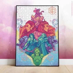 Critical Role "Vox Machina" 1000 Piece Puzzle -Game Sale Store CR Vox Machina 1000k PZ 20framed graphic resized