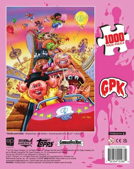 Garbage Pail Kids "Thrills And Chills" 1000 Piece Puzzle - Image 7