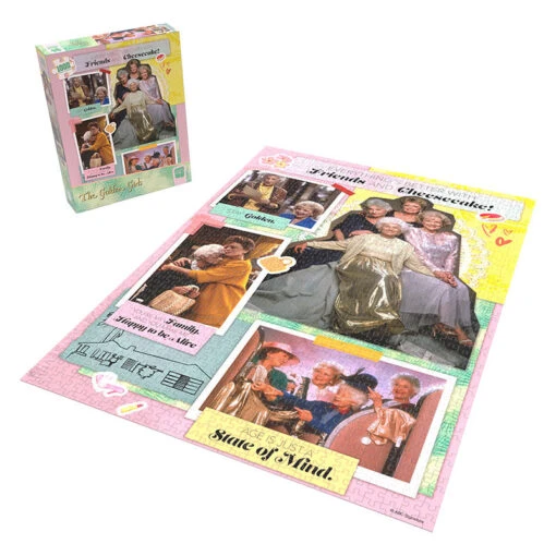 The Golden Girls “Everything’s Better With Friends And Cheesecake” 1000 Piece Puzzle - Image 2