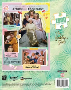 The Golden Girls “Everything’s Better With Friends And Cheesecake” 1000 Piece Puzzle -Game Sale Store GoldenGirls Everything sBetterwithFriendsandCheesecake 22 1000k PZ flatbb Web
