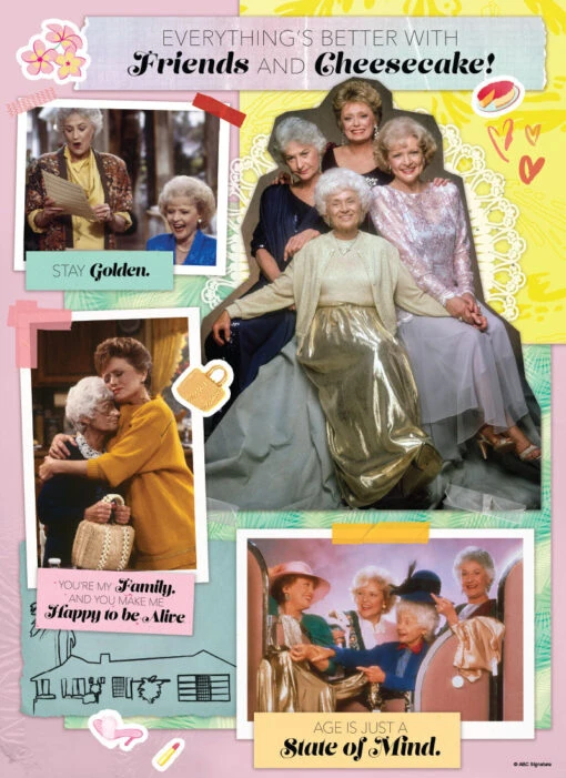 The Golden Girls “Everything’s Better With Friends And Cheesecake” 1000 Piece Puzzle - Image 3