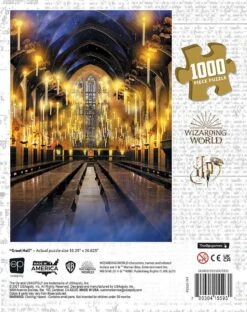 Harry Potter "Great Hall" 1000 Piece Puzzle -Game Sale Store HP GreatHall 1000k PZ 21 flatbb Web