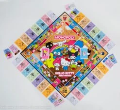 MONOPOLY®: Hello Kitty® And Friends Premium -Game Sale Store HelloKittyPremoMonopoly Top down of Game Setup