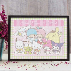 Hello Kitty® And Friends "My Favorite Flavor" 1000 Piece Puzzle -Game Sale Store HelloKitty Friends MyFavoriteFlavor 1k pz framed puzzle
