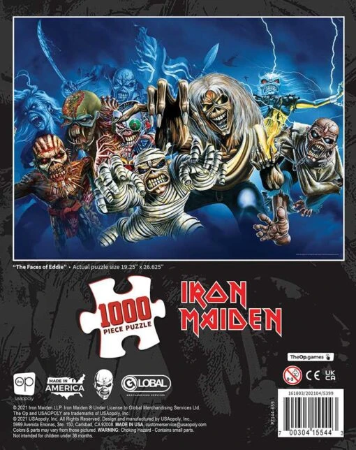 Iron Maiden "The Faces Of Eddie" 1000 Piece Puzzle - Image 7