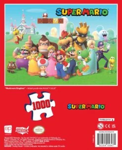 Super Mario™ "Mushroom Kingdom" 1,000 Piece Puzzle -Game Sale Store Mario Party Mushroom Kingdom 1k PZ flatbb