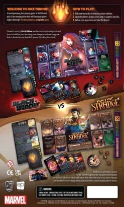 Marvel Dice Throne 2-Hero Box (Black Widow, Doctor Strange) -Game Sale Store Marvel Dice Throne 2 Hero BW DS FlatBB Web