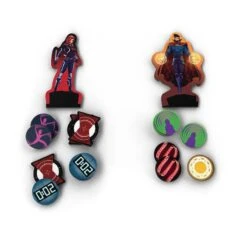 Marvel Dice Throne 2-Hero Box (Black Widow, Doctor Strange) -Game Sale Store Marvel Dice Throne 2 Hero BW DS Tokens Web