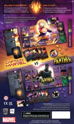Marvel Dice Throne 2-Hero Box (Captain Marvel, Black Panther) -Game Sale Store Marvel Dice Throne 2 Hero CM BP FlatBB Web