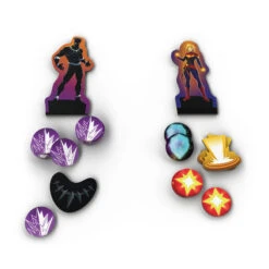 Marvel Dice Throne 2-Hero Box (Captain Marvel, Black Panther) -Game Sale Store Marvel Dice Throne 2 Hero CM BP Tokens Web