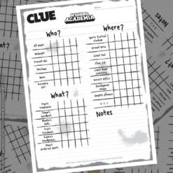 CLUE®: My Hero Academia 22 CLUE®: My Hero Academia -Game Sale Store My Hero Academia Clue score pad