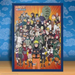 Naruto "Never Forget Your Friends" 1000 Piece Puzzle -Game Sale Store Naruto Never Forget Your Friends 1K PZ framed