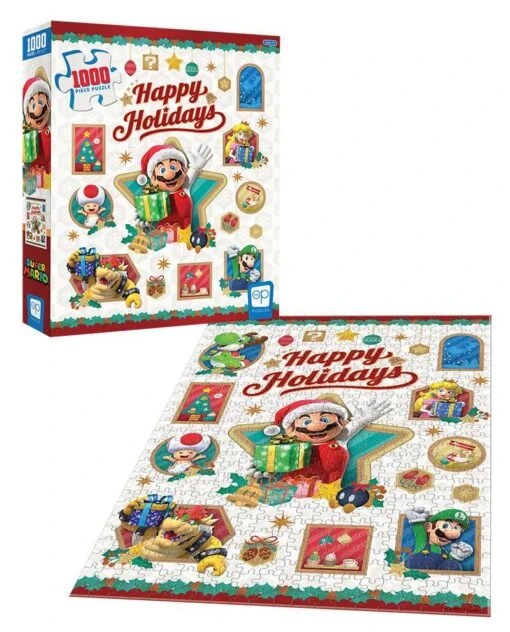 Super Mario™ "Happy Holidays" 1000 Piece Puzzle - Image 2