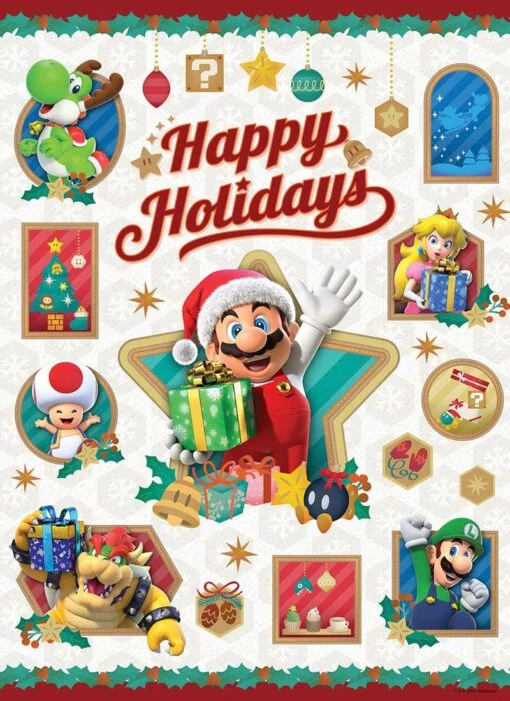Super Mario™ "Happy Holidays" 1000 Piece Puzzle - Image 3