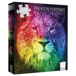Polygon Portrait "King Of The Jungle" 1000 Piece Puzzle