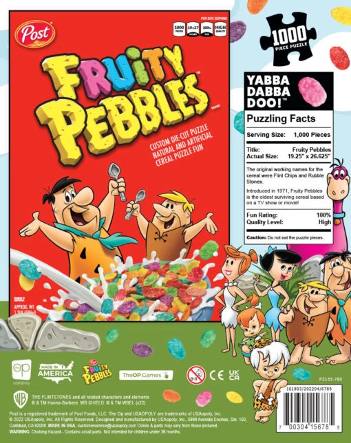 Post Cereal "Fruity Pebbles" 1000 Piece Puzzle - Image 6