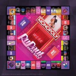 MONOPOLY®: RuPaul’s Drag Race -Game Sale Store RuPaul MN Graphic Gameboard