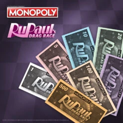 MONOPOLY®: RuPaul’s Drag Race -Game Sale Store RuPaul MN Graphic Money