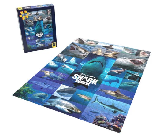 Shark Week "Shiver Of Sharks" 1000 Piece Puzzle - Image 2