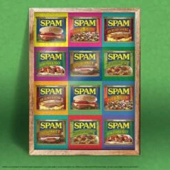 SPAM® Brand "Sizzle. Pork. And. Mmm.®" 1000 Piece Puzzle -Game Sale Store Spam Sizzle Pork mmm 1kPZ Framed graphic
