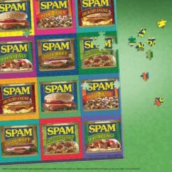 SPAM® Brand "Sizzle. Pork. And. Mmm.®" 1000 Piece Puzzle -Game Sale Store Spam Sizzle Pork mmm 1kPZ Puzzle graphic2