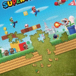 "Super Mario Mayhem" 1,000 Piece Puzzle -Game Sale Store SuperMarioMayhem 1kPuz Graphic PuzzlePieces