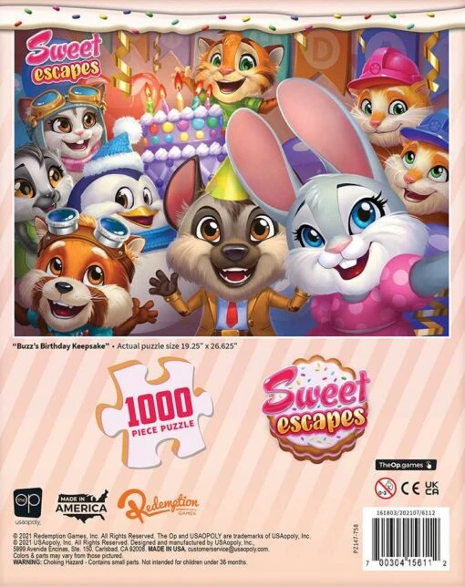 Sweet Escapes "Buzz’s Birthday" 1000 Piece Puzzle - Image 7