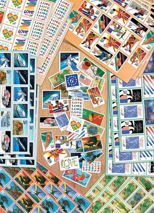 USPS "U.S. Stamps Of The 80's" 1000 Piece Puzzle - Image 3
