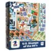 USPS "U.S. Stamps Of The 80's" 1000 Piece Puzzle -Game Sale Store USPS 80s 2022 1k PZ 3dbt resized