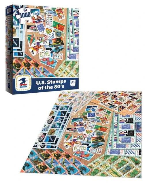 USPS "U.S. Stamps Of The 80's" 1000 Piece Puzzle - Image 2