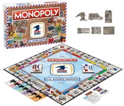 MONOPOLY®: U.S. Stamps Edition -Game Sale Store USPSMN2021MN PR