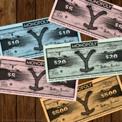 MONOPOLY®: Yellowstone -Game Sale Store YellowstoneMonopoly graphic moneyV2