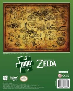 The Legend Of Zelda™ "Hyrule Map" 1000 Piece Puzzle -Game Sale Store Zelda HyruleMap 2021 1k PZ flatbb Web