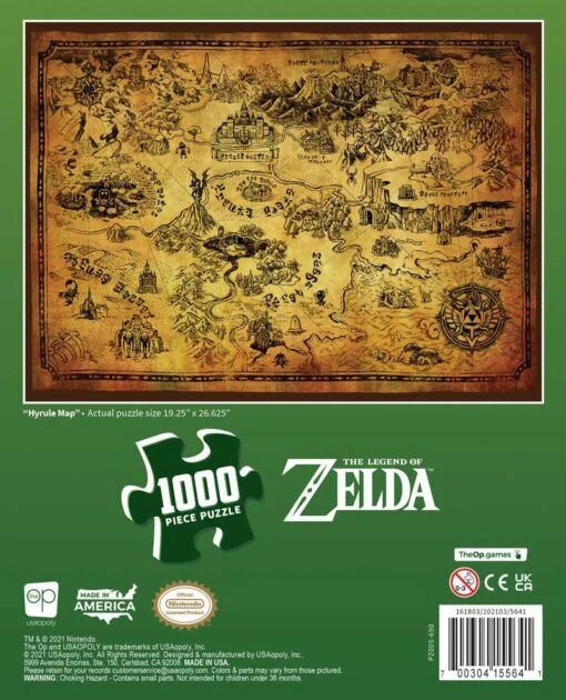 The Legend Of Zelda™ "Hyrule Map" 1000 Piece Puzzle - Image 7
