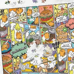 Gudetama "Amazing Egg-Ventures" 1000 Piece Puzzle -Game Sale Store gudetama Amazing Egg Ventures 1k PZ puzzle w pieces