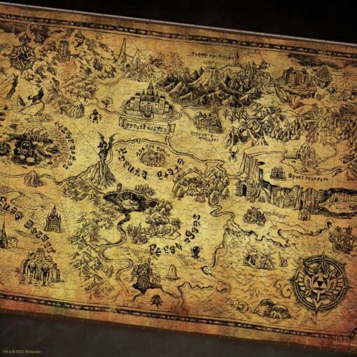 The Legend Of Zelda™ "Hyrule Map" 1000 Piece Puzzle - Image 5