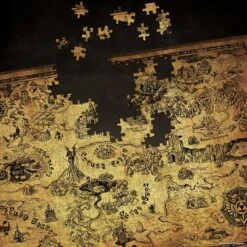 The Legend Of Zelda™ "Hyrule Map" 1000 Piece Puzzle -Game Sale Store zelda hyrule map puzzle puzzle pieces